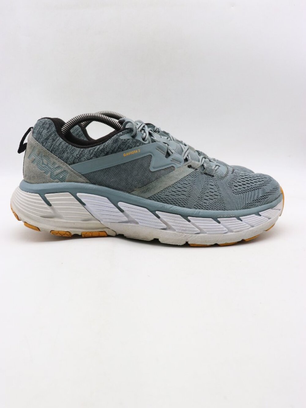 Hoka One One Gaviota 2 Men's 10.5 Running Shoes Gray Blue Sneakers 1099629 LATH